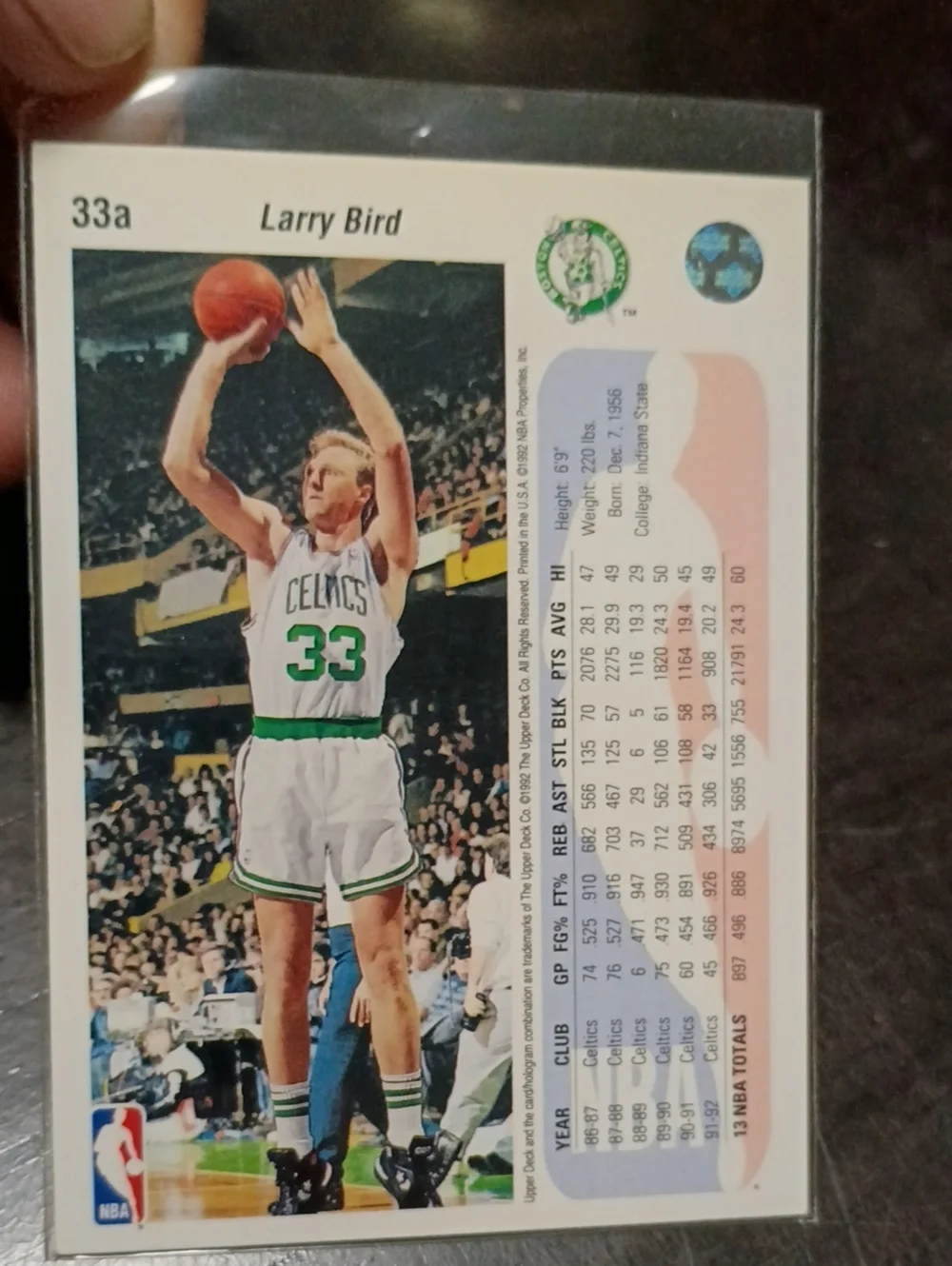 Larry bird Bundle Of 6 Sports Cards Fleer Skybox Upper Deck NBA Hoops All Star